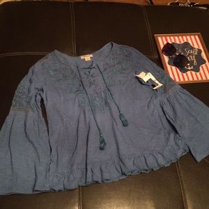 Style & Co knit long sleeve shirt